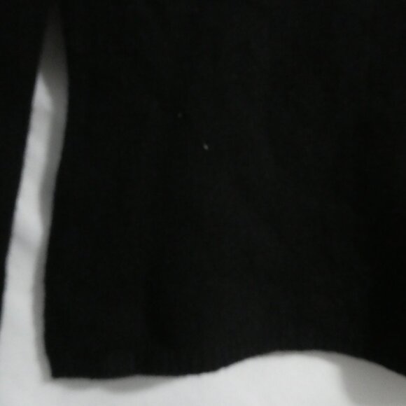 CLOCKHOUSE | small | Black Mock Neck Long Sleeve Wool Sweater - Picture 14 of 16